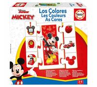 Educa Borrás - Jeu éducatif Les Couleurs avec Mickey et ses Amis - Lot de liens - Dès 3 ans