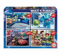 Educa Borrás Puzzle 4 en 1 Disney Pixar – Nemo, Monsters, Cars, Toy Story