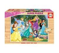 Educa Borrás – Puzzle pour enfants – Disney Princesses – Bois – 100 pièces (17628)