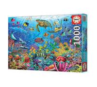 Educa Borrás – Puzzle Tortues au Paradis – 1000 pièces, 68 x 48 cm – À partir de 14 ans (19266)