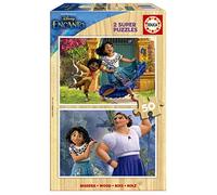 Educa - Puzzle Enfants 2x50 Bois Encanto, Puzzle pour Enfants. Casse-tête pour Développement, Agilité et Amusement Les garçons et Filles. Super Puzzles Bois Disney (19198)