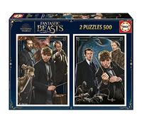 Educa - Puzzle Fantastic Beasts | Lot de 2 Puzzles de 500 pièces chacun. Taille assemblée : 34 x 48 cm. A partir de 11 Ans (19492)