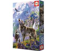 EDUCA Puzzle Les loups dans les rochers 500 pièces