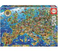 EDUCA Puzzle Mad Carte de l'Europe 500 pièces