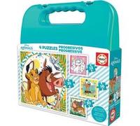 Educa Borras Progressive Puzzles Disney Animals 12-16-20-25 Multicolore