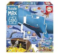 Educa - Puzzle Max Infantil avec Une Image Amusante d'animaux sous la mer. 28 Grandes pièces | Facile à Manipuler et à Adapter | Idéal pour Monter sûr Le Sol (19956)