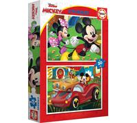 EDUCA Puzzle Mickey Mouse : parc d'attractions 2x20 pièces