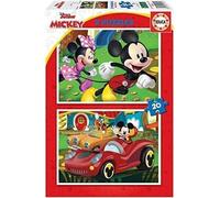 EDUCA Puzzle Mickey Mouse : parc d'attractions 2x48 pièces