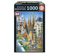 Educa Borrás – Puzzle Gaudí Collage Miniature – 1000 pièces, 30 x 46 cm – Dès 14 ans