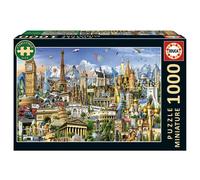 Educa Borrás – Puzzle 1000 pièces Symboles de l'Europe Miniature 30 x 46 cm À partir de 14 ans