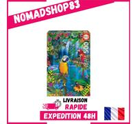 Educa Puzzle Oiseaux Tropicaux 500 pièces - Perroquets Amazonie - 48x34 cm -