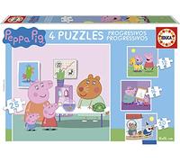 Educa - Puzzle pour Enfants progressif Peppa Pig avec 12/16/20/25, Puzzle pour Enfants (Casse-tête pour Développement, Agilité et Amusement Les garçons et Filles (16817)