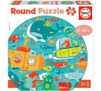 Educa – Puzzle rond Sous la Mer – 28 pièces – Dès 3 ans (18907)