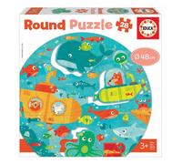 Educa – Puzzle rond Sous la Mer – 28 pièces – Dès 3 ans (18907)