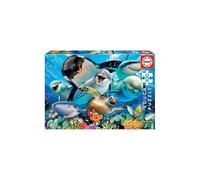 EDUCA Puzzle Selfie sous-marin 100 pièces