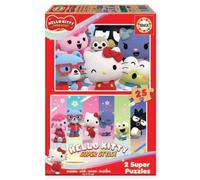 Educa Puzzle Super Style Hello Kitty 2x25 Pièces
