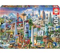 Educa Puzzle. Symboles de l'Amérique du Nord 1500 Teile