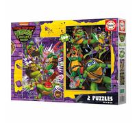 Educa Borrás – Puzzle Tortue Ninja – 2 x 500 pièces – 34 x 48 cm – Dès 11 ans