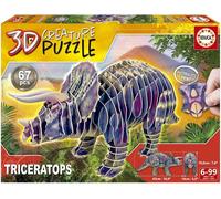 Educa Puzzle, Triceraptor, 3D, 67 pièces