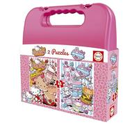 Educa - Puzzle Valise Hello Kitty & Friends | Lot de 2 Puzzles pour Enfants de 48 pièces | Recommandé pour Les Enfants de 4 à 6 Ans (20510)