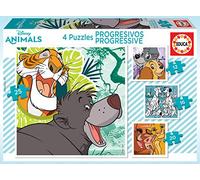 Puzzles Cartón Disney Progresivos Disney Animals #2 (Lady&trump, 101 Dalmatians, Lion King, Jungle Boo