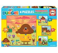 Educa - Puzzles progressifs Hey Duggee 12+16+20+25 | 4 Puzzles avec différentes pièces recommandés à partir de 3 Ans pour qu'ils osent avec différents Niveaux de difficulté (19394)