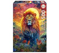 Educa Borrás - Puzzle - Regard majestueux du Lion - 500 pièces - 34 x 48 cm - Dès 11 ans