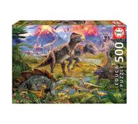 Educa Borrás Puzzle Rencontre entre dinosaures 500 pièces
