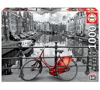 Educa - Puzzle de 1000 pièces pour Adultes | Special Series. Coloured B&W. Amsterdam. Comprend Fix Puzzle Tail pour l'accrocher Une Fois l'assemblage terminé. À partir de 14 Ans (14846)