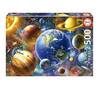 Educa - Système Solaire Puzzle 500 pièces Éducatif | Planètes Espace Astronomie Science | 48 x 34 cm | Dès 11 Ans (18449)