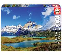 Educa - Torres Del Paine, Patagonie | Puzzle de 1 000 piĨces | Mesure approximative: 68 x 48 cm | Inclut Fix Puzzle pour accrocher Le Puzzle Une Fois Fini | Ä partir de 14 Ans (19259)