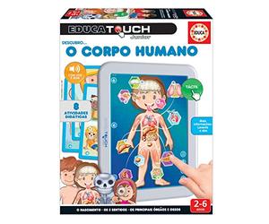 Educa Touch Junior O Corpo Human | Descobrirão as Différentes Parties do Corpo, apderão quais são os 5 Sens, Ours principais, orgãos e comme il se Forme um bébé Pas utérus. Langue Português (18406)