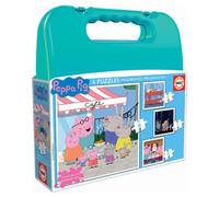 Educa Borrás – Puzzle progressif Peppa Pig – Malette de 4 puzzles – 12 à 25 pièces