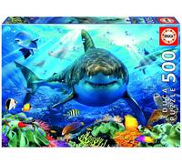 Educa - Véritables puzzles, 500 pièces, Grand requin blanc (18478) EDUCA Tranche d'âge : +8 ans
