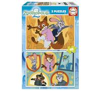Educa - Zootropolis 2 | Coffret de 2 Puzzles pour Enfants de 48 pièces | Recommandé pour Les Enfants de 4 à 6 Ans (20463)