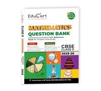 Educart CBSE Question Bank Class 9 Mathematics 2025-26 on new Syllabus 2026 (Most Recommended NCERT based Reference Book)