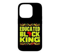 Educated Black King African Pride Empowerment Graphic Coque pour iPhone 14 Pro