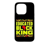 Educated Black King African Pride Empowerment Graphic Coque pour iPhone 15 Pro