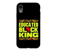 Educated Black King African Pride Empowerment Graphic Coque pour iPhone XR