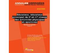 Educateur principal de 2e et 1ere es activités physiques Sportives 2019-2020 - concours et examens - La Documentation Française - Documentation Francaise - broché - Guide