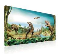 Éducatif Sous-main pour Enfant 40x70cm - Tapis de Bureau Imperméable - Tapis de Protection Antidérapant - Cuir PU Double Face effaçable facile à nettoyer - pour Devoirs, Dessin (Dinosaure C)