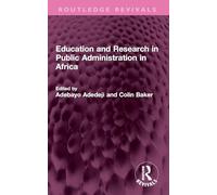 Education and Research in Public Administration in Africa