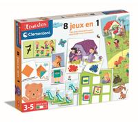 Clementoni - 62543.7 - Petit Savant - 8 Jeux en 1 - Set de Jeux Educatifs pour Enfants de 3 à 6 Ans - De Quoi Apprendre en s'amusant - Développe Mémoire, Logique, Créativité, Etc.