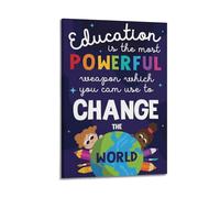 Education Empowerment Wall Art - Décoration inspirante - Affiche artistique moderne à suspendre - 40 x 60 cm