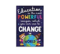 Education Empowerment Wall Art - Décoration inspirante - Affiche artistique moderne à suspendre - 60 x 90 cm