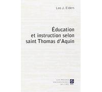 education et instruction selon st thomas d aquin