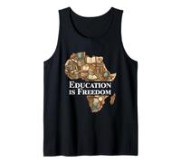 Education is Freedom Afrique Livres Silhouette Débardeur