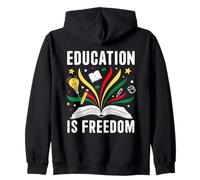 Education is Freedom Books Black History Teacher Kids Sweat à Capuche