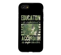 Education is Important Accordéon is Importanter Funny Retro Coque pour iPhone SE (2020) / 7/8