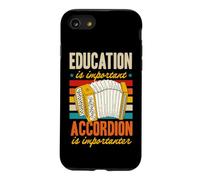 Education is Important Accordéon is Importanter Funny Retro Coque pour iPhone SE (2020) / 7/8